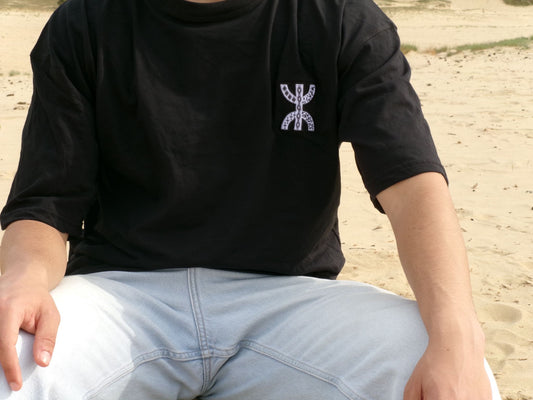 “Amazigh” Black Oversized T shirt